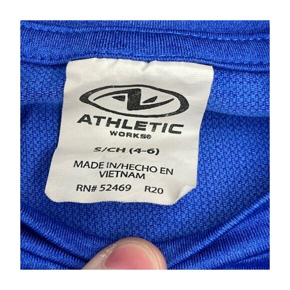 Athletic Works Running Shirt Women's Small Blue Stretch Long Sleeve Workout - Picture 3 of 7